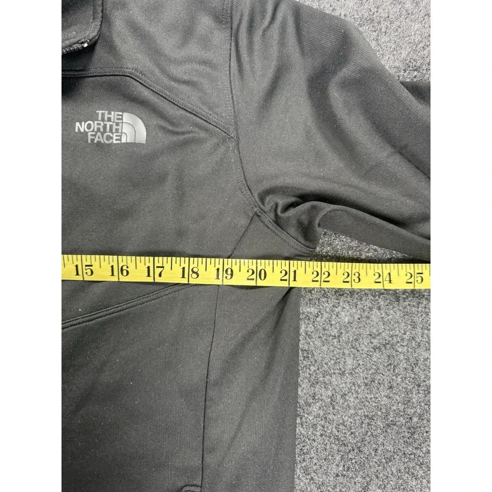 The North Face Full Zip Jacket Mens Large Black Fleece Lined Soft Shell